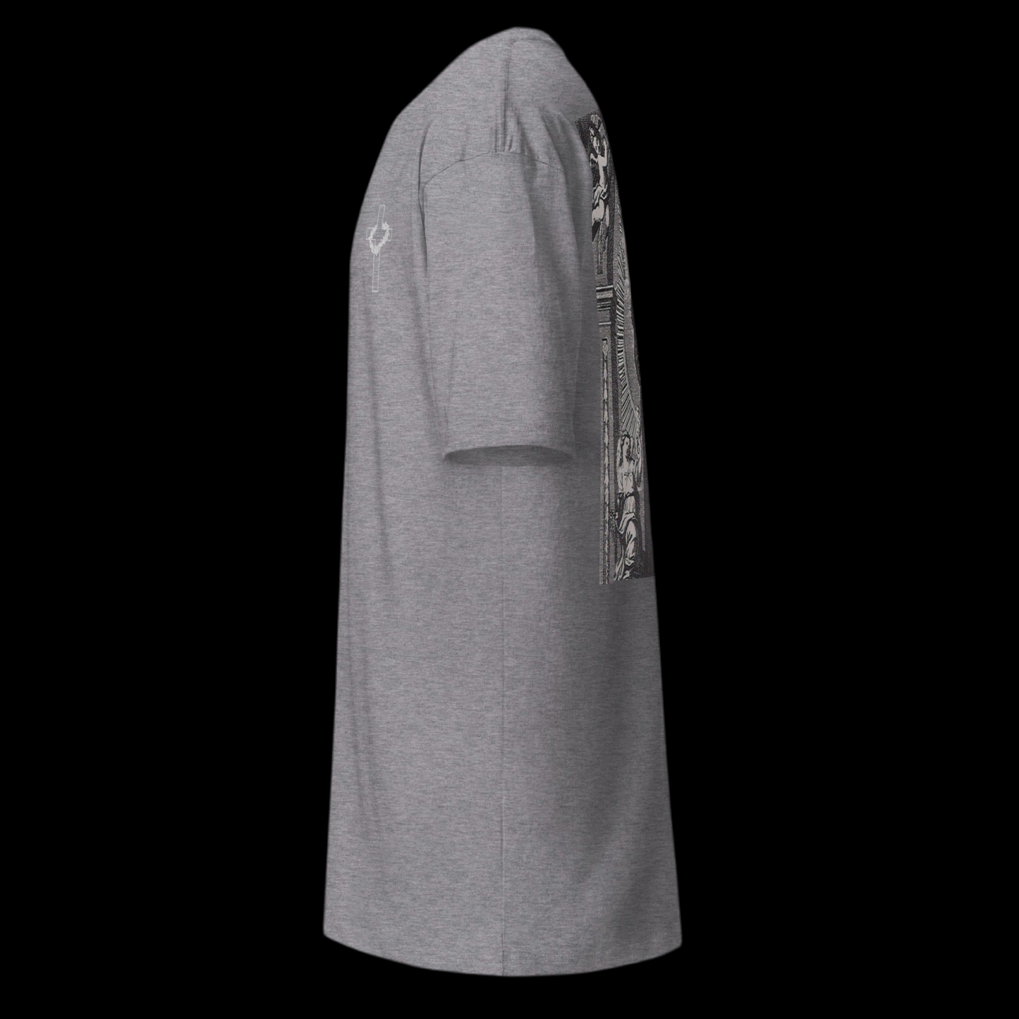 Oversized Men’s Dark Religion Heavy Cotton Tee